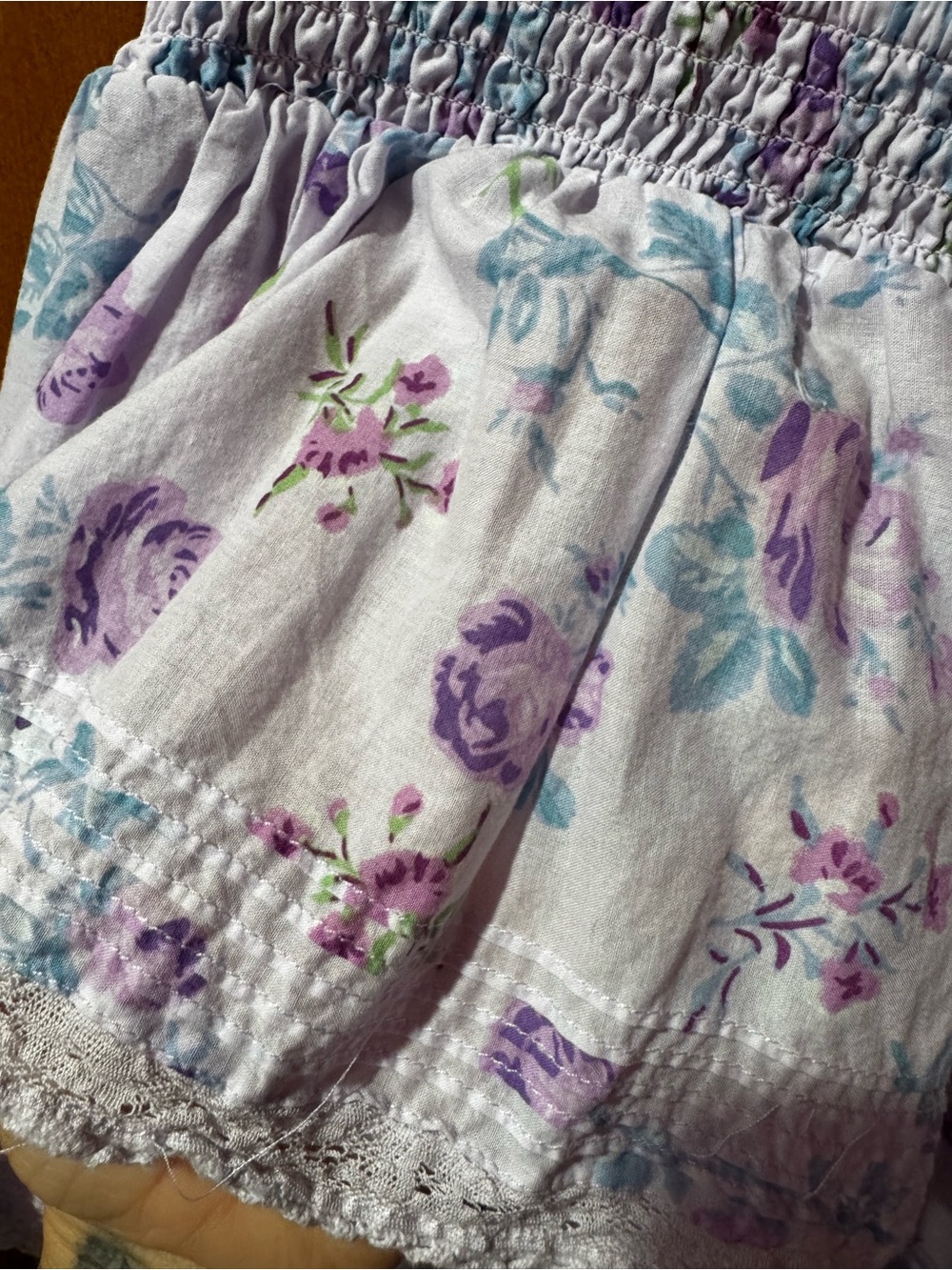 LoveShackFancy -Target Lavender Floral Ruffle Tiered Mini Dress - Picture 9 of 9